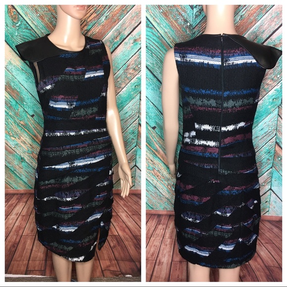 Rag & Bone Mohair Blnd Dress With Leather … - Picture 2 of 6